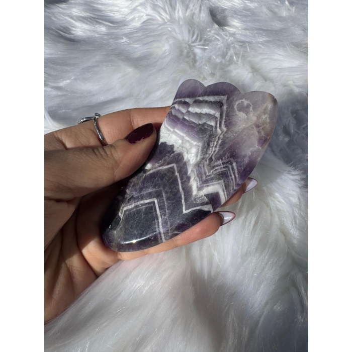 Ametist Gua Sha (3 Dişli)