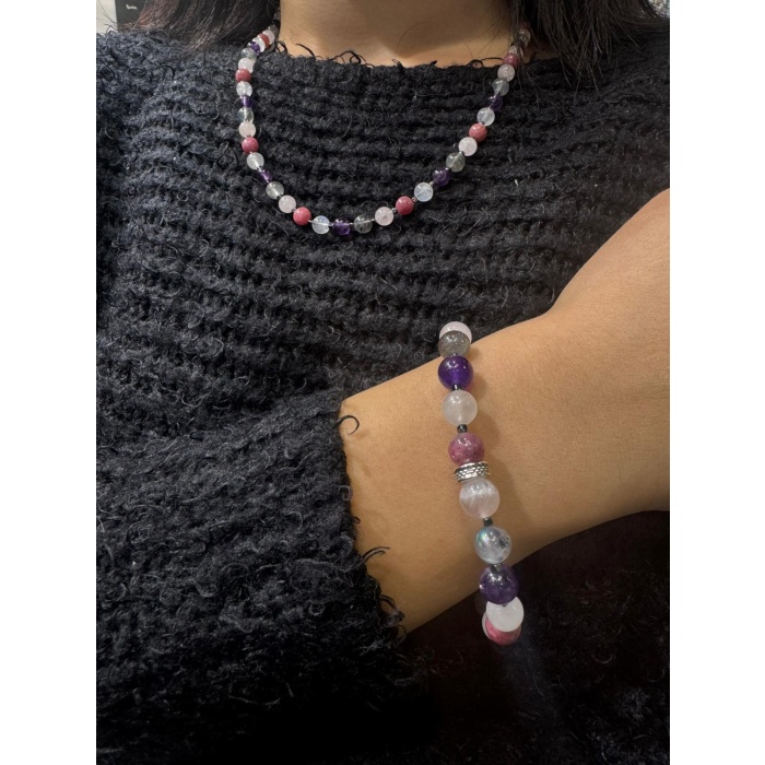 Yengeç Burcu Doğaltaş Bileklik ve Kolye