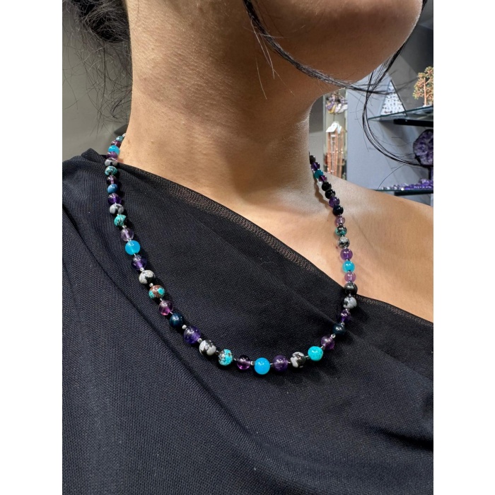 Kova Burcu Doğaltaş Kolye