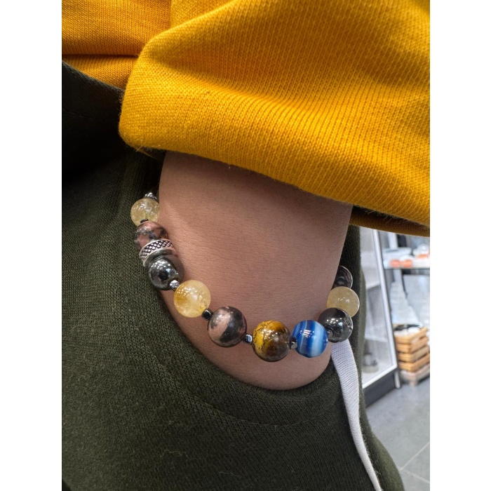 Erkek Öğrenci Başarı Doğaltaş Bileklik