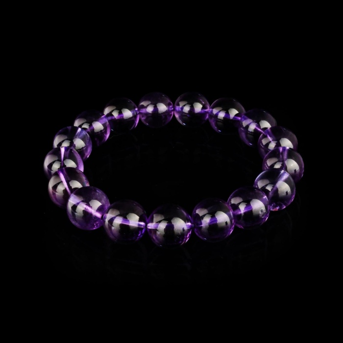 10A+ Özel VİP Kalite Ametist Bileklik (11-12mm)
