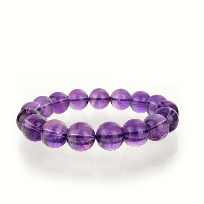10A+ Özel VİP Kalite Ametist Bileklik (11-12mm)