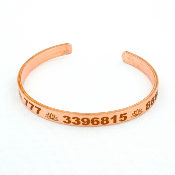 Sayı Sekanslı Bakır Bileklik