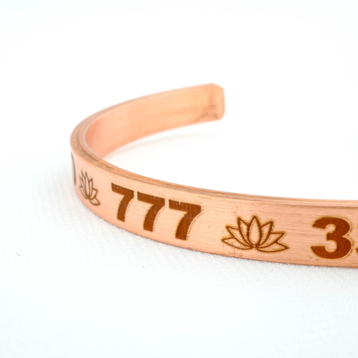 Sayı Sekanslı Bakır Bileklik