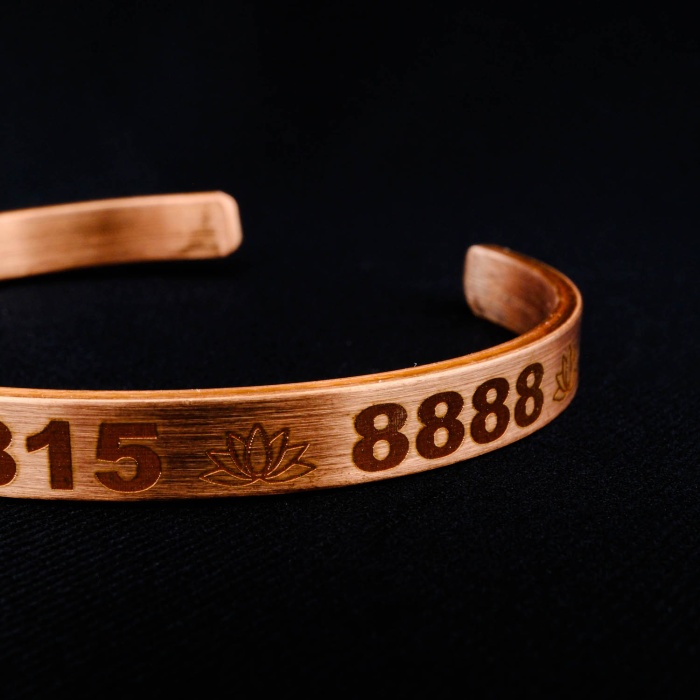 Sayı Sekanslı Bakır Bileklik