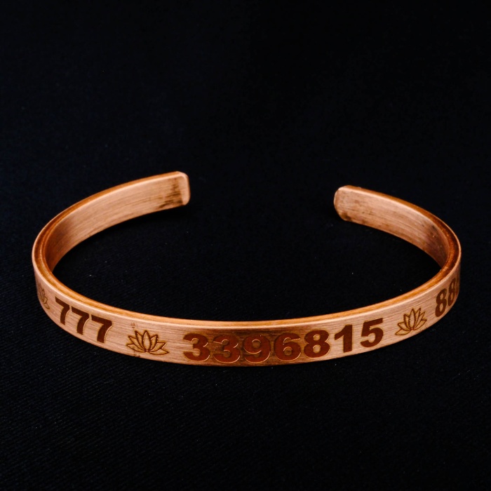 Sayı Sekanslı Bakır Bileklik