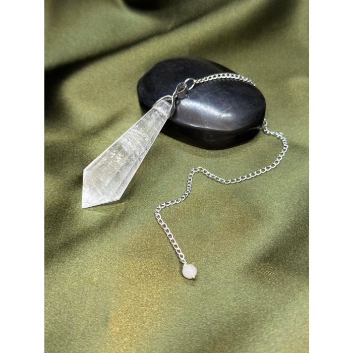 Kristal Kuvars Doğal Taş Pandül (Sarkaç)