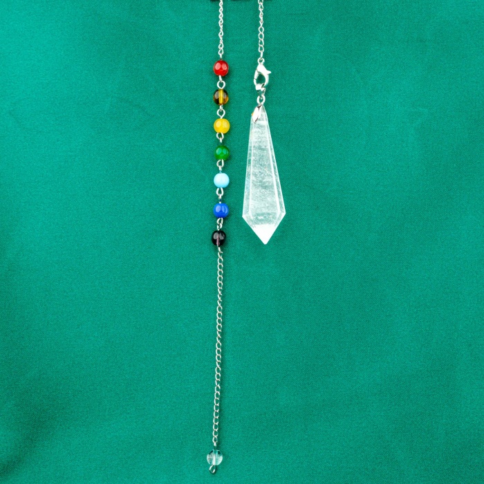 Kristal Kuvars Doğal Taş Pandül (Sarkaç)