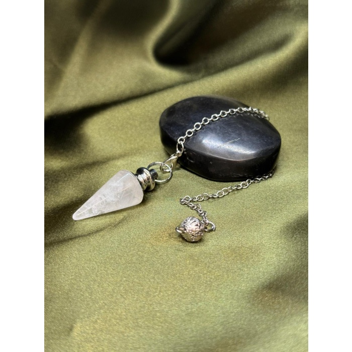 Kristal Kuvars Doğal Taş Pandül (Sarkaç)