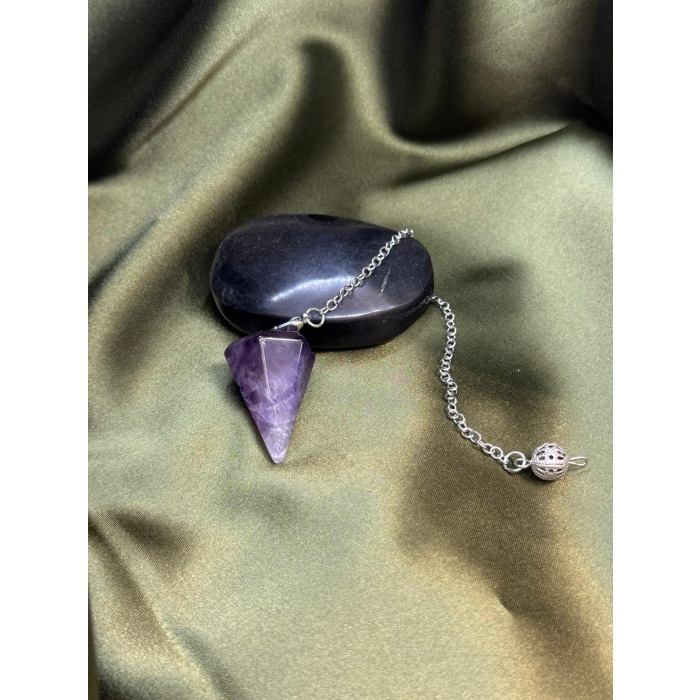 Ametist Doğal Taş Pandül (Sarkaç)