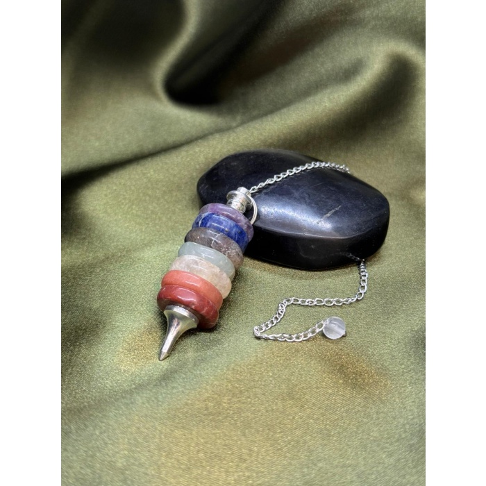 7 Çakra Doğal Taş Pandül (Sarkaç)