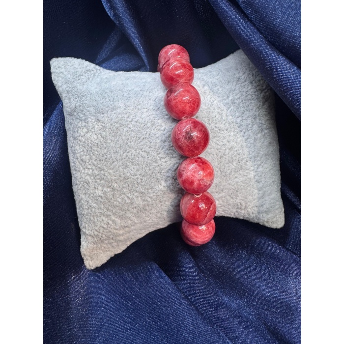 7A Kalite Rodonit Doğal Taş Bileklik (10-11 mm)