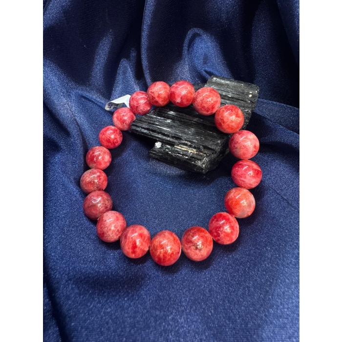 7A Kalite Rodonit Doğal Taş Bileklik (10-11 mm)