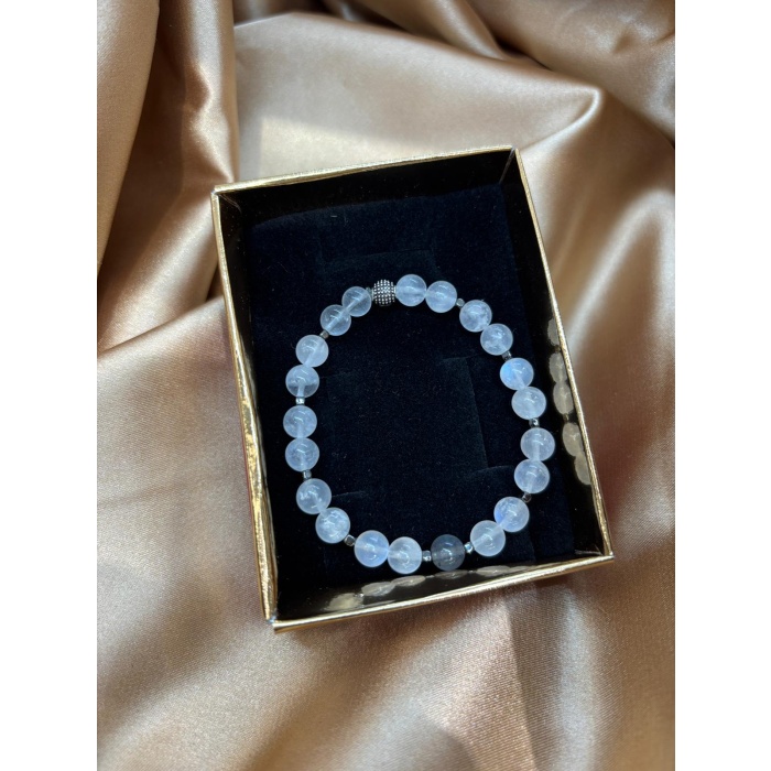 Ay Taşı ve Labradorit Doğaltaş Çift Bileklik