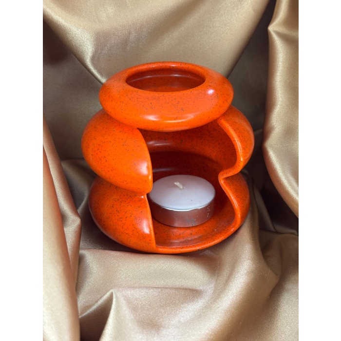 Boğumlu Model Buhurdanlık (Turuncu)