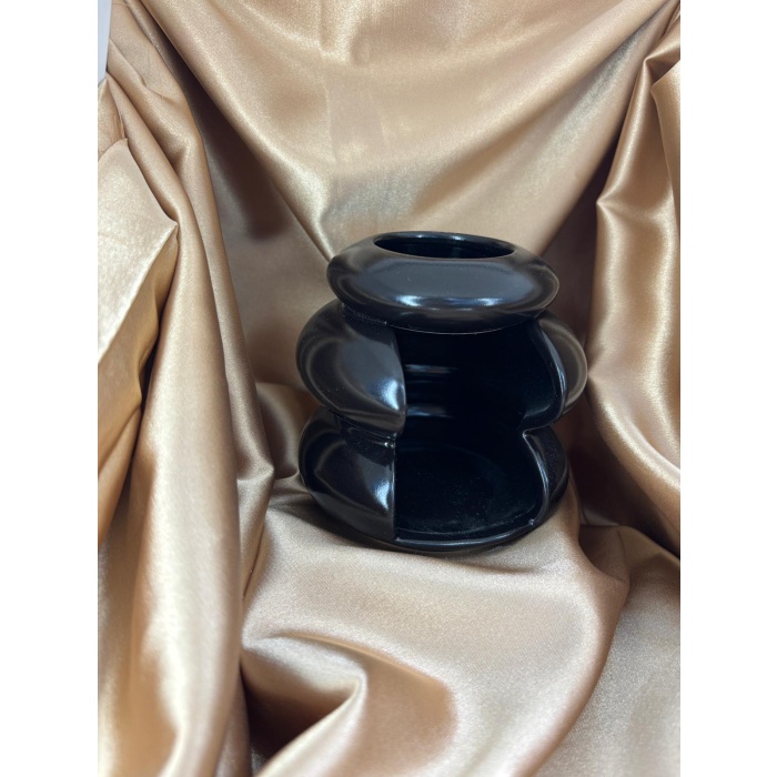 Boğumlu Model Buhurdanlık (Siyah)