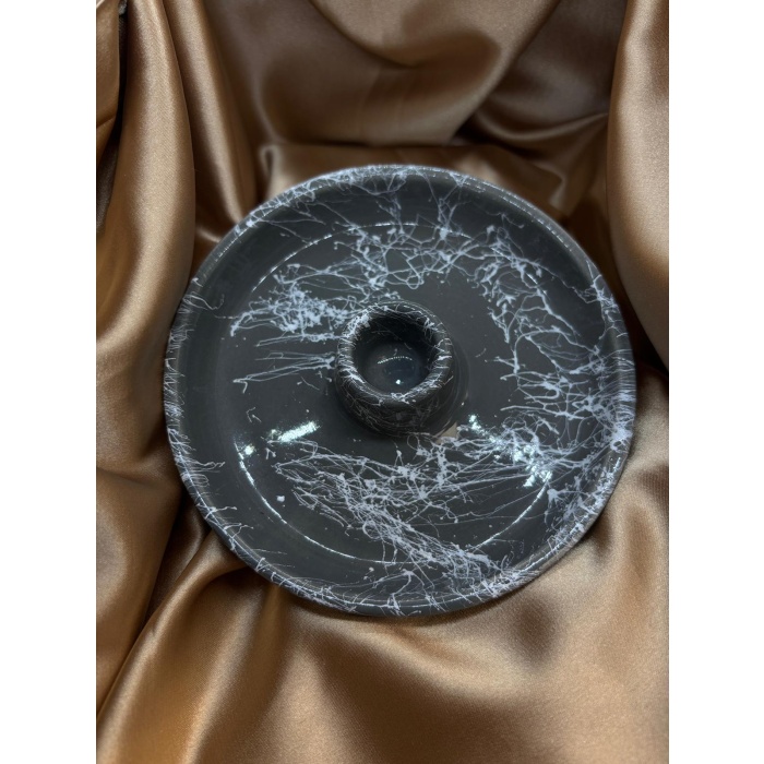 Palo Santo Tütsülüğü (Gri-Beyaz Desenli)