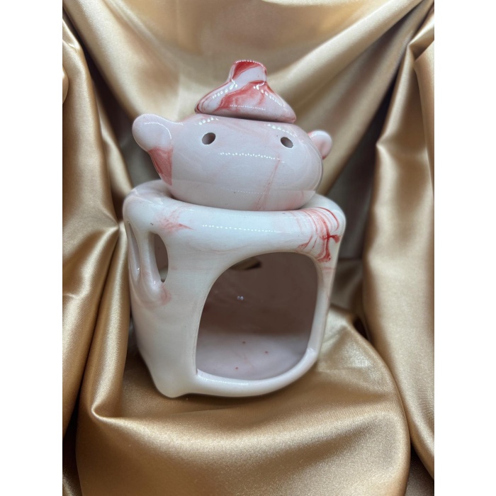 Demlikli Model Buhurdanlık (Krem-Kırmızı)