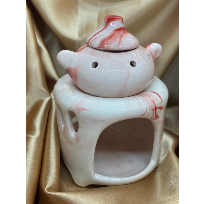 Demlikli Model Buhurdanlık (Krem-Kırmızı)