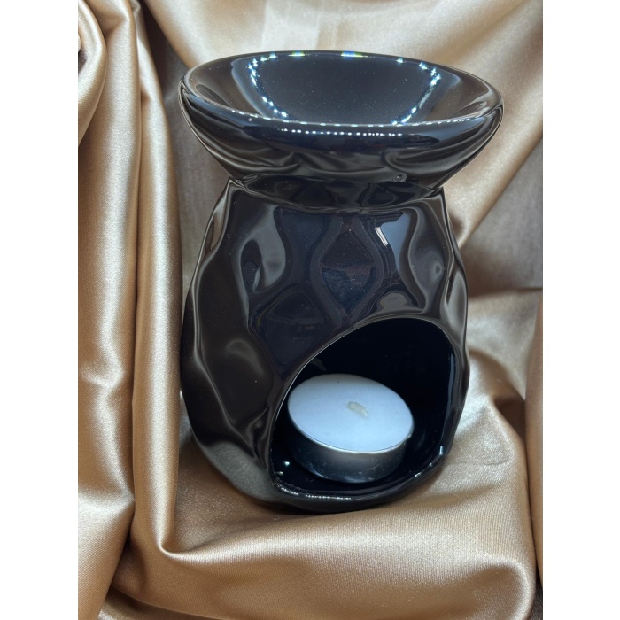 Kristal Desenli Buhurdanlık (Siyah)