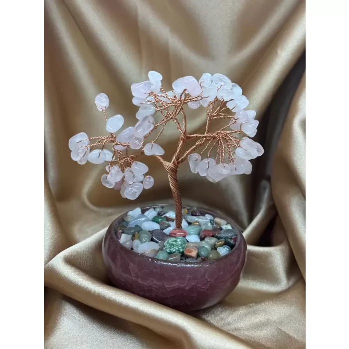 Pembe Kuvars Ağaç Küçük