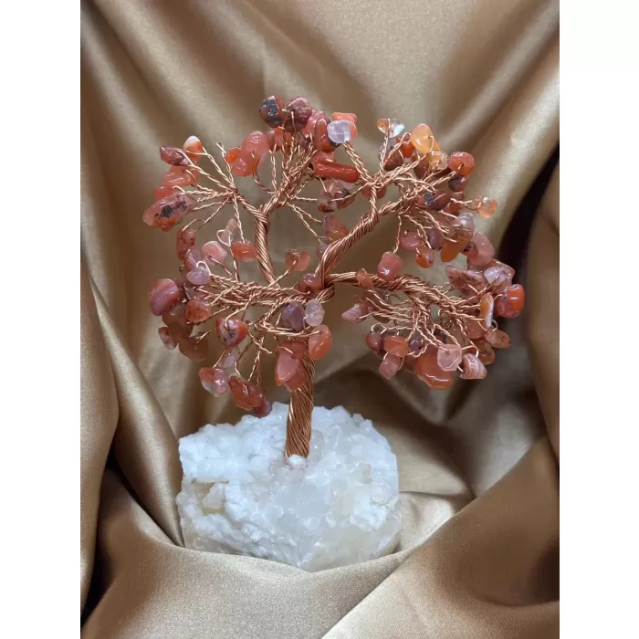 Akik ve Kristal Zemin Ağaç Küçük