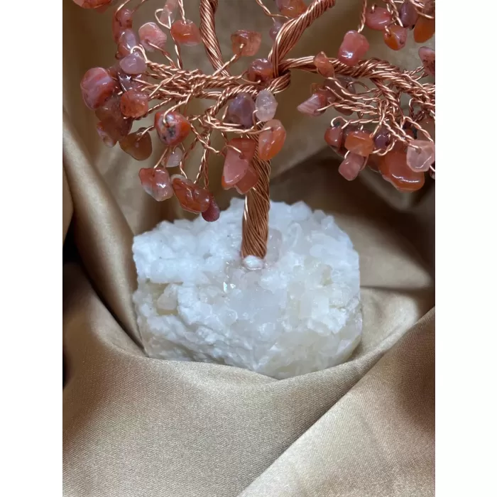 Akik ve Kristal Zemin Ağaç Küçük