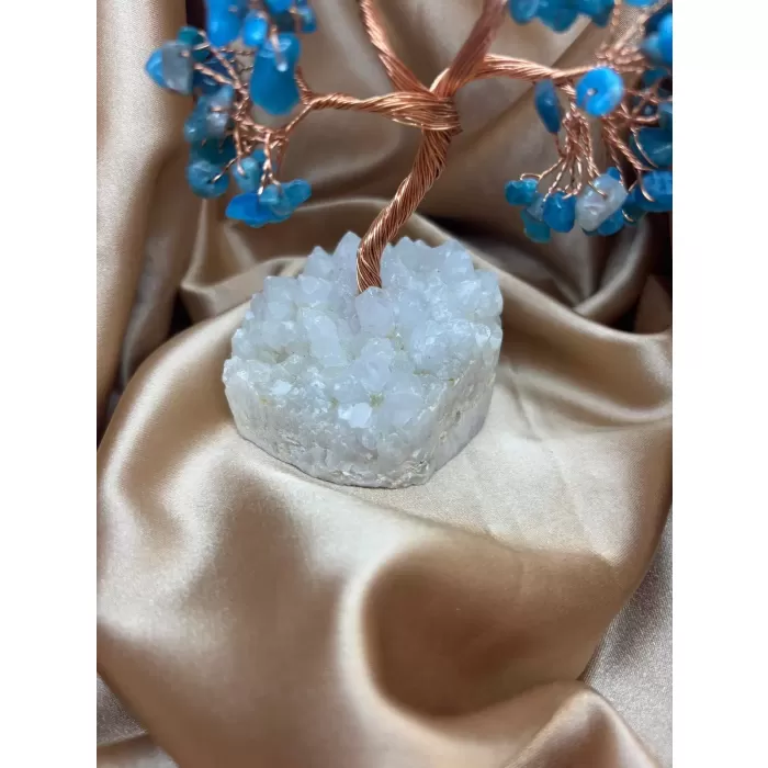 Apatit Kristal Zemin Ağaç Küçük