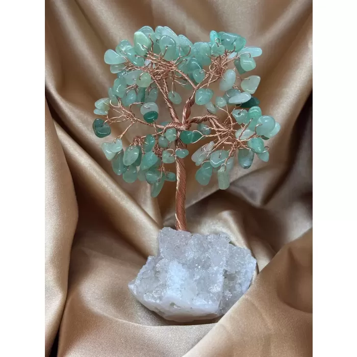Aventurin ve Kristal Zemin Ağaç Küçük