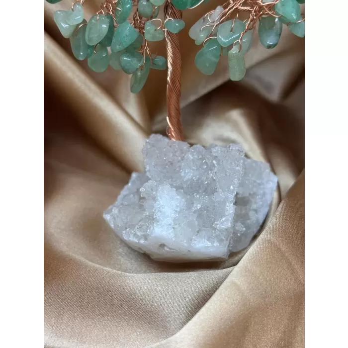 Aventurin ve Kristal Zemin Ağaç Küçük