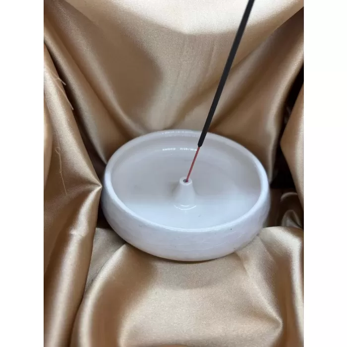 Çanak Model Çubuk Tütsülük Büyük (Beyaz)