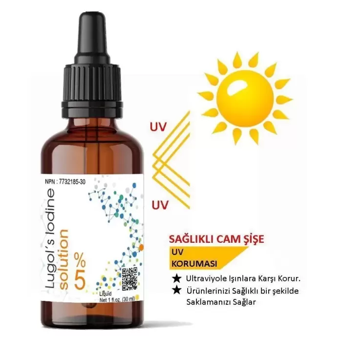 İyot Damlası %5  30 ml Lugol Solüsyon
