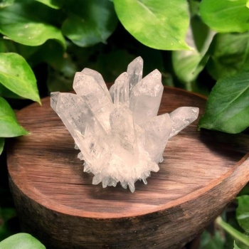 KRİSTAL KUVARS DİŞLİ DEKORATİF HAM PARÇA (664 GR)(12*11 cm)