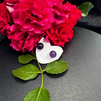 AMETİST GÜMÜŞ KÜPE