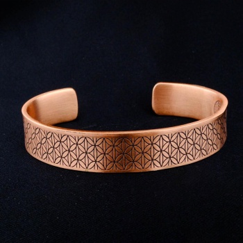 DUA ve KORUMALI BAKIR BİLEKLİK YAŞAM ÇİÇEĞİ