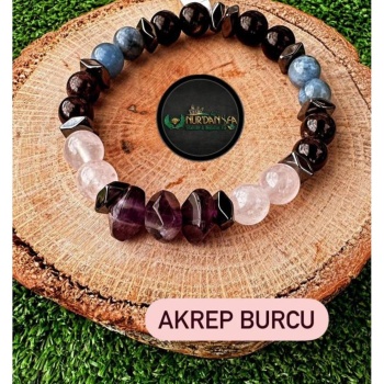 AKREP BURCU DOĞALTAŞ BİLEKLİĞİ