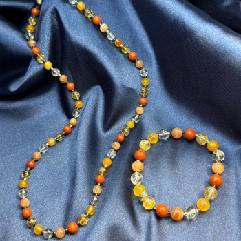 Koç Burcu Doğaltaş Bileklik ve Kolye