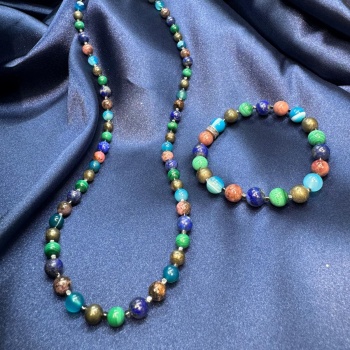 Boğa Burcu Doğaltaş Bileklik ve Kolye