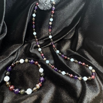 Akrep Burcu Doğaltaş Bileklik ve Kolye