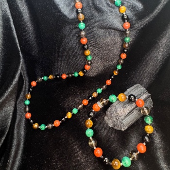 Oğlak Burcu Doğaltaş Bileklik ve Kolye