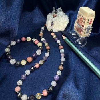 Kız Öğrenci Başarı Doğaltaş Bileklik ve Kolye