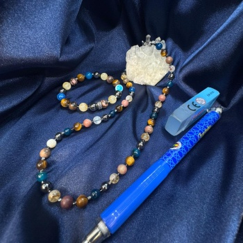 Erkek Öğrenci Başarı Doğaltaş Bileklik ve Kolye