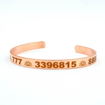 Sayı Sekanslı Bakır Bileklik