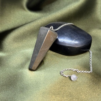 Pirit Doğal Taş Pandül (Sarkaç)