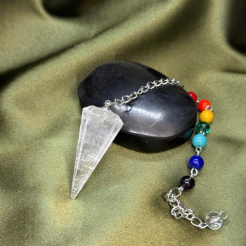 Kristal Kuvars Doğal Taş Pandül (Sarkaç)