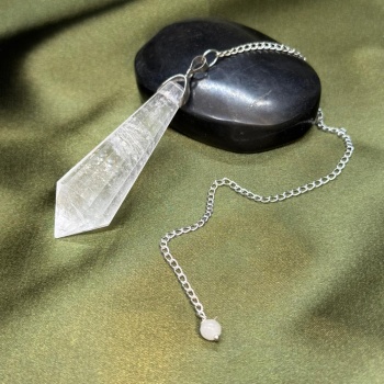 Kristal Kuvars Doğal Taş Pandül (Sarkaç)