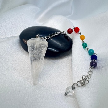 Kristal Kuvars Doğal Taş Pandül (Sarkaç)