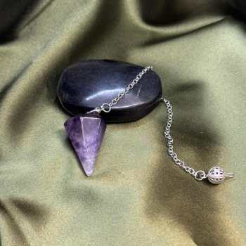 Ametist Doğal Taş Pandül (Sarkaç)