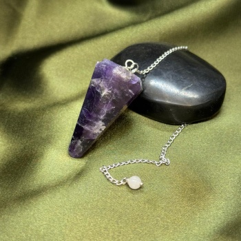 Ametist Doğal Taş Pandül (Sarkaç)