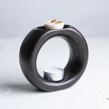 Yüzük Model Buhurdanlık (Mat Siyah)